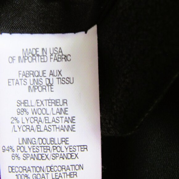 Helmut Lang Blazer Wool Two Buttons Black Women’s Size 8,made in US - Picture 3 of 7